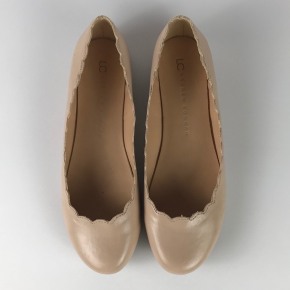 LC Lauren Conrad Shoes - LC Lauren Conrad Blush Nude Scalloped Flats Sz 7
